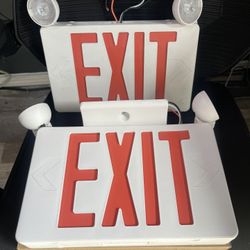 HARDWIRED EXIT SIGNS 
