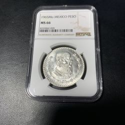 1965Mo Mexico Silver Paso MS66