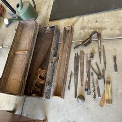 Vintage Tools And Tool Box 