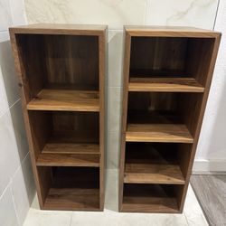 Brown Walnut Shelves