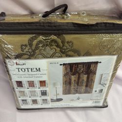 Luxurious Short Curtains W/ Attached Valence & Sheer Backing