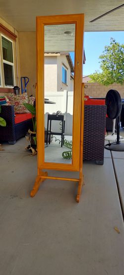 Jewelry Cabinet & Full-length Mirror