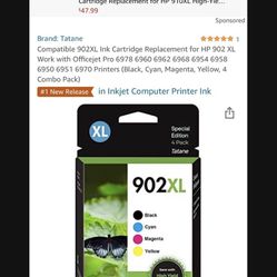 HP 902 XL 4-Pack Printer Cartridge