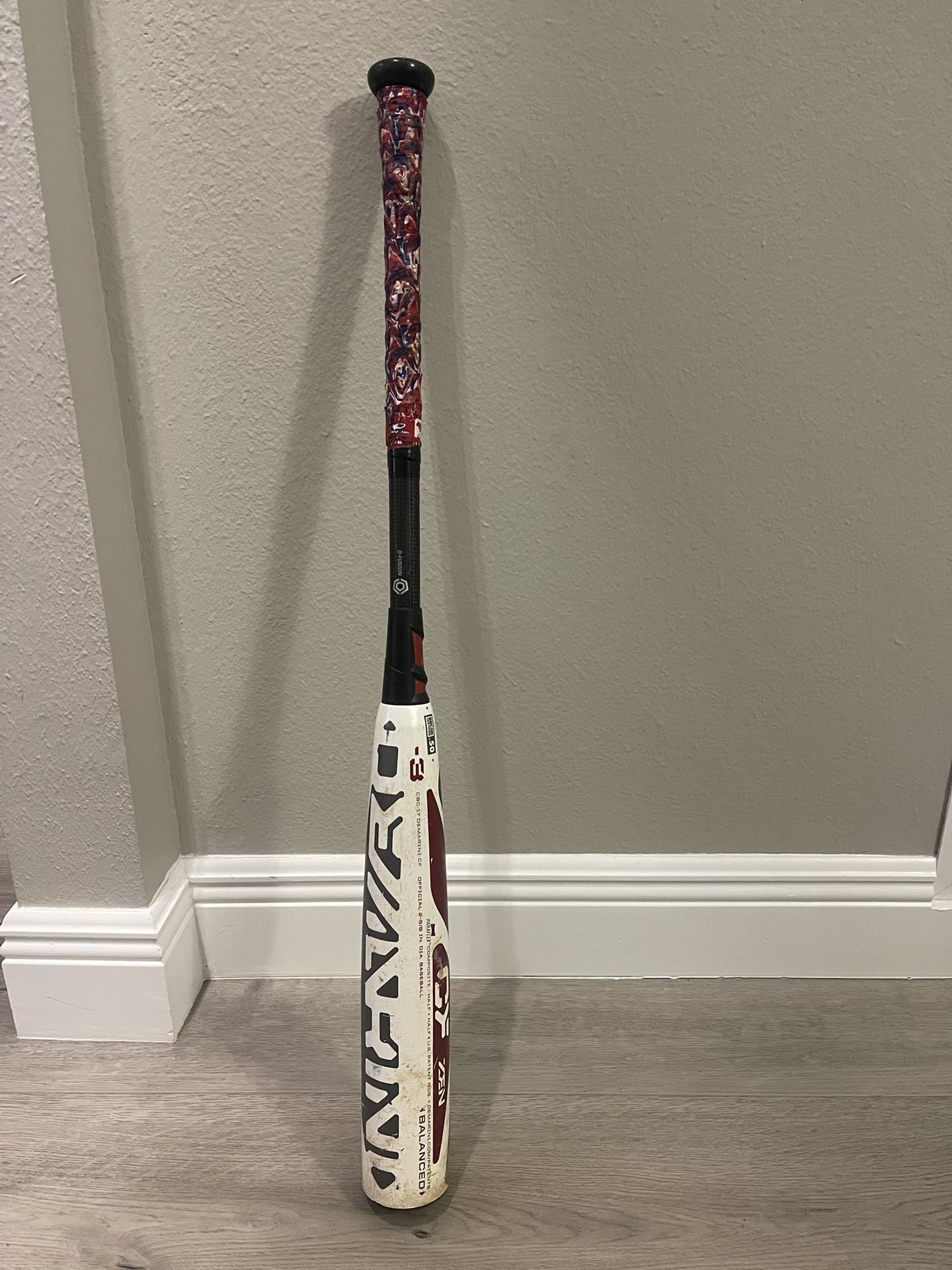 DEMARINI CF ZEN COMPOSITE BBCOR BASEBALL BAT - 32” (-3), 2-5/8” Barrel