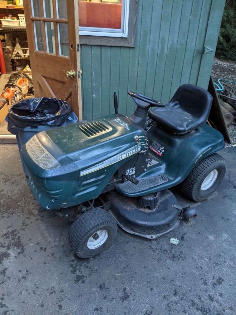 Craftsman Riding Lawn Mower Not Running for Sale in Renton, WA OfferUp