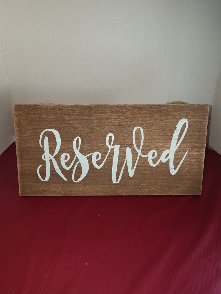 Reserved Wood Decor