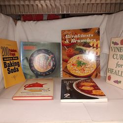 Lot of 6 Vintage Cookbooks: Mediterranean, Grilled, Chinese Kosher GC