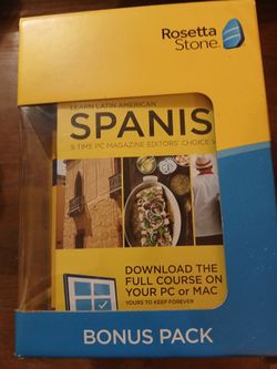 Rosetta Stone Learn Spanish Bonus Pack