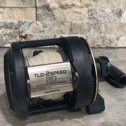 Shimano TLD 20 TWO SPEED Big Game Fishing Reel-Loaded with Spectra Line!!! 