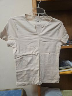 White Stag Beige S/S Tee Small Mint