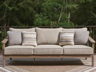 Harmony Headlands Natural/Gray Sofa with Cushion