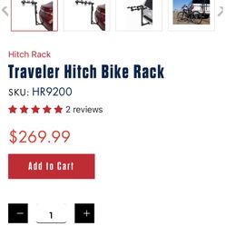 Tow Hitch, Bicycle Rack for two bikes