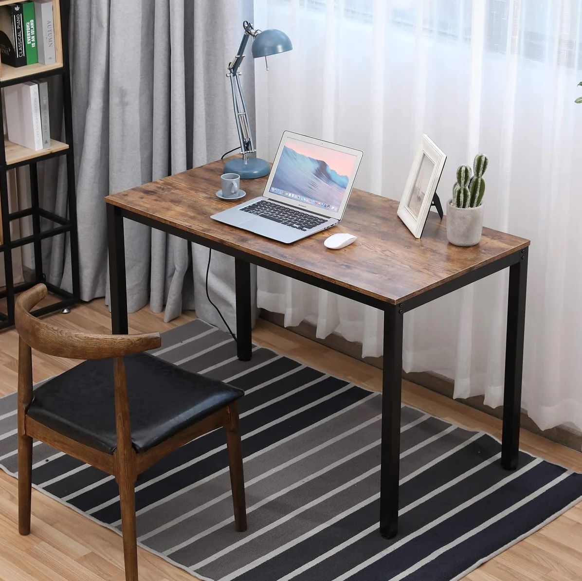 Writing/Computer Desk With Stuffed Office Chair