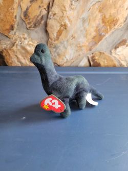 Vintage 1999 Ty McDonald's Teenie Beanie "Bronty" the Brontosaurus (Small 6 inch)