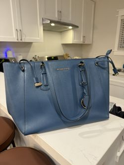 Michael Kors Saffiano Leather Tote – Blue (Excellent Condition) 