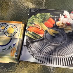 Divided Relish And Desert Plates