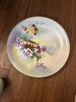ANTIQUE B.MoeM Limoges 13 Inch Plate