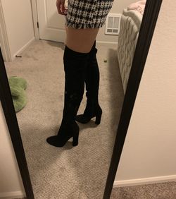 Aldo over the knee black boots size Women 10
