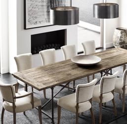 Restoration Hardware Flatiron dining table 112