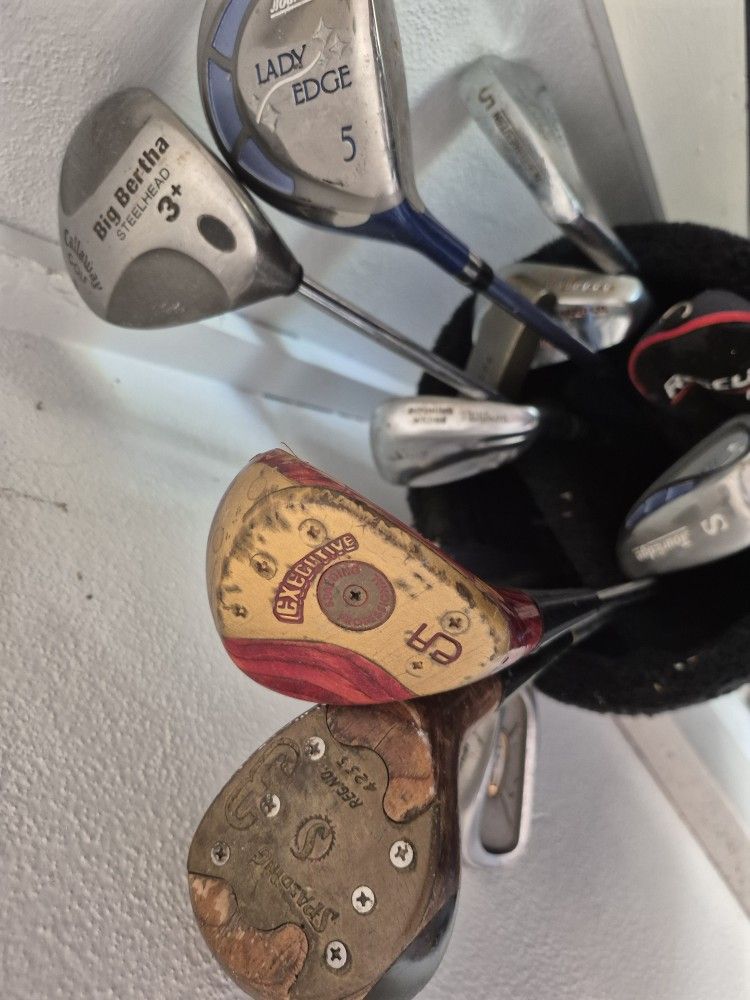 Various Make And Model Some Vintage Golf Clubs