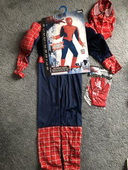 Children’s Halloween costume- Spider-Man deluxe (muscle chest & arms) with Mask/ gloves