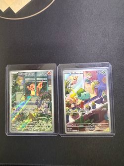 Charmander obsidian flames promo & Bulbasaur 143 Pokémon Cards