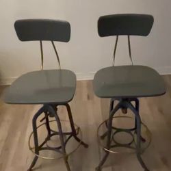 Restoration Hardware Vintage Bar Stools