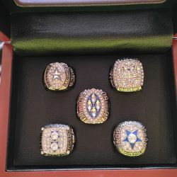 5 Dallas Cowboys Championship Rings 