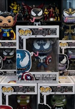 Funko Pop Marvel Venomized Captain America #364 Vinyl Bobble-Head Figure NIB