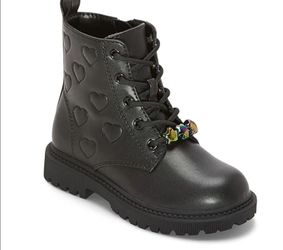 Kid Girls Harmony Block Heel Combat Boots