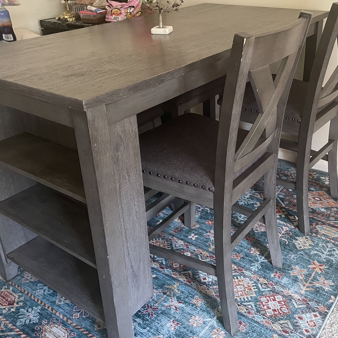 Caitbrook Counter Height Dining Table and 4 Barstools