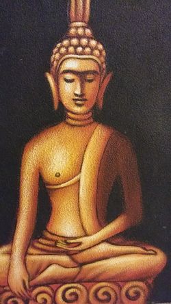 THAI BUDDHA ORIGINAL ART CANVAS
