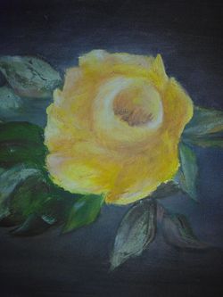 Antique old oil painting