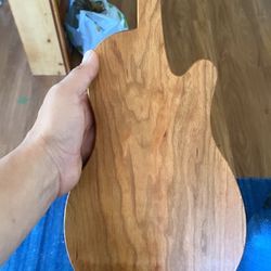 Solid Hardwood Guitar Cutting Board