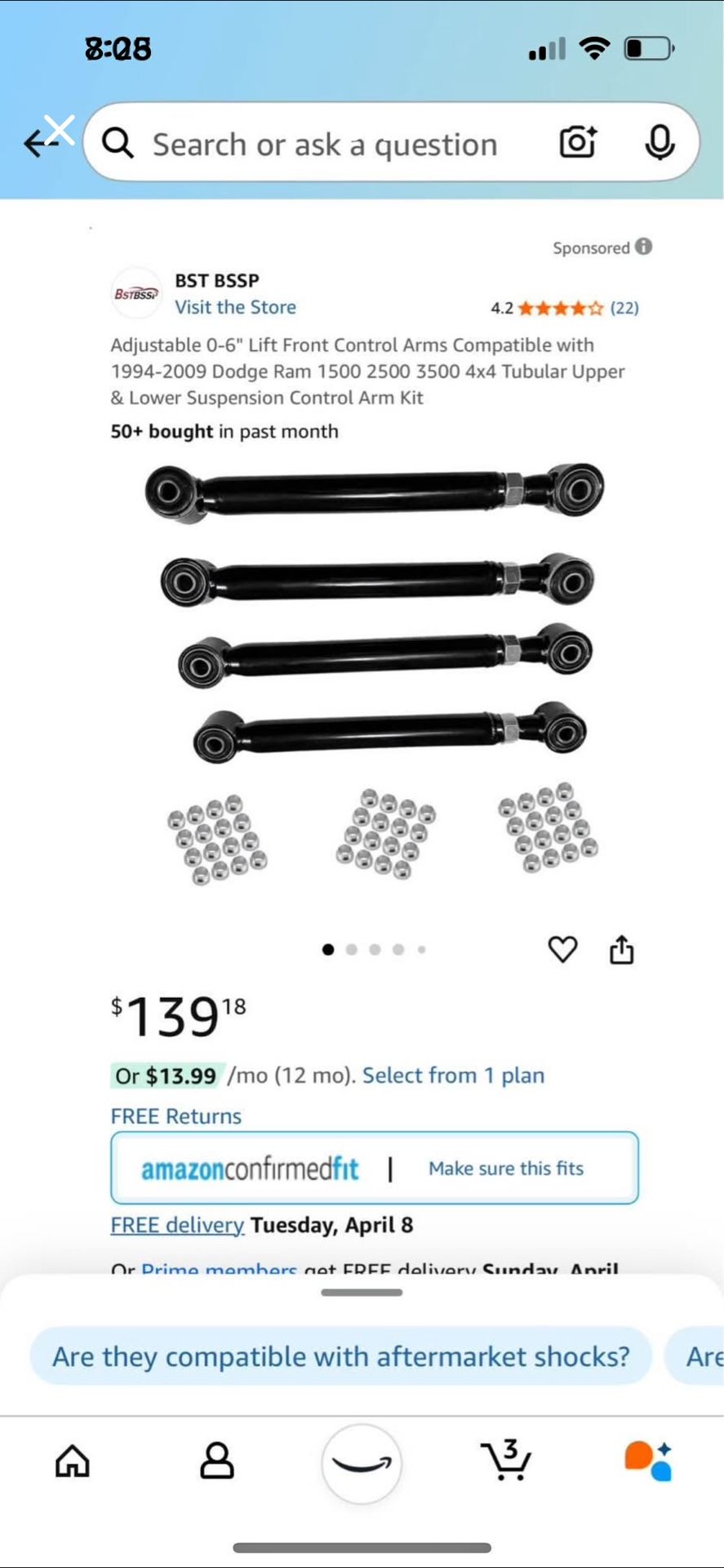 Suspension System Arm Control