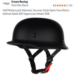 German Biker Helmet - Size Small.