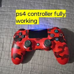 PS4 controller DualShock 4 - Red Camo PlayStation 4 controller - fully working