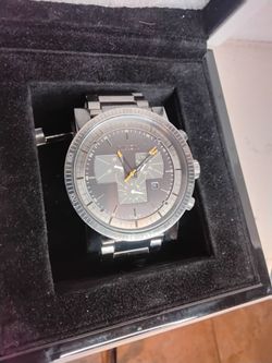 Nixon the Magnacon SS Chronograph  Steel Grey with original box and extra link works great