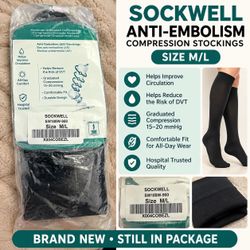 Sockwell Anti-Embolism Compression Stockings M/L