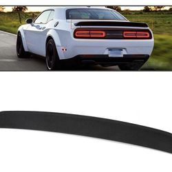 2008-2023 Dodge Challenger Flat Style Rear Spoiler PG Style Gloss Black Spoiler Brand New With 3M