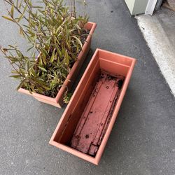 Plastic planter Boxes
