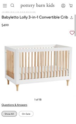 Babyletto Lolly 3-in-1 Convertible Crib — Good Condition
