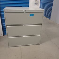 Metal File Cabinet With Key Gray Or Beige Available 