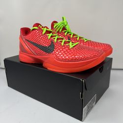 Nike Kobe 6 Protro Reverse Grinch Size 12