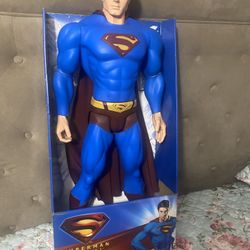 Selling Superman, it's new, measures 30 “inches long, in perfect condition with its box, asking for $90, firm price.