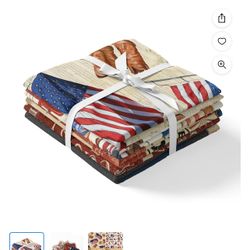 David Textiles 21" x 18" Cotton Americana Precut Bundle, 5 Pieces