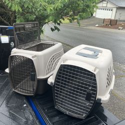 Small Dog Cat Rabbit Bunny Kennel Crate Carrier Like New 24" L by 14” W by 14” H  $25 Each 