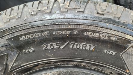 Goodyear Wrangler Tires 265/70/R17