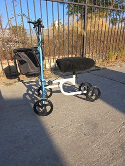 Knee Scooter with Basket and Knee Pad