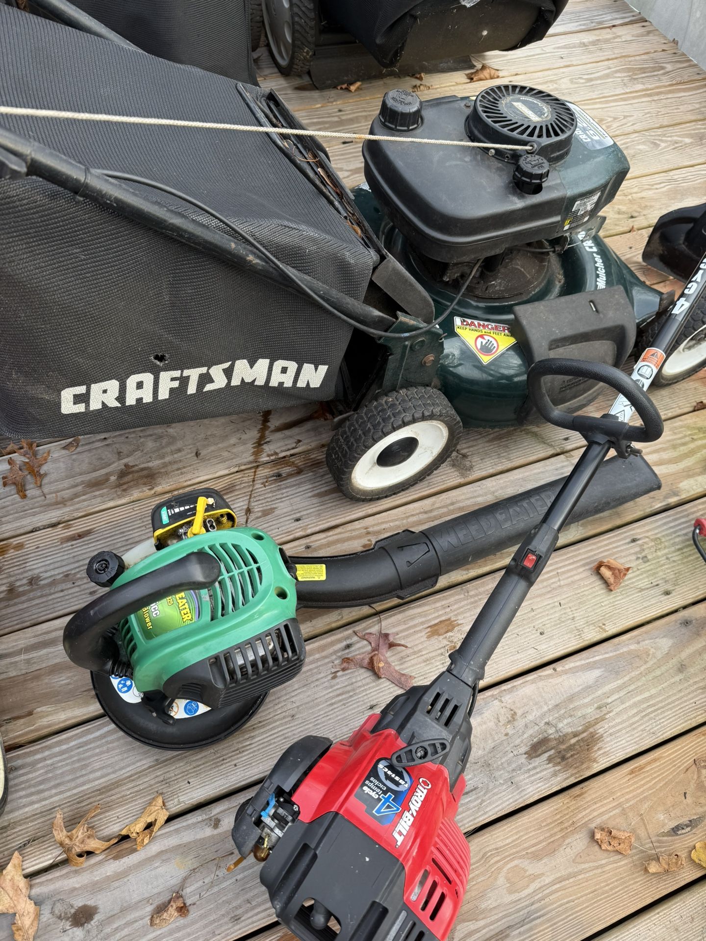 Mower Blower Trimmer—- Blower Sold